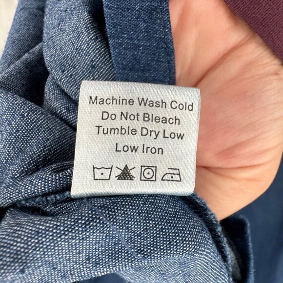 Tuckernuck Blue Denim Royal Maxi Shirt Dress size M Medium NWT - Picture 9 of 10